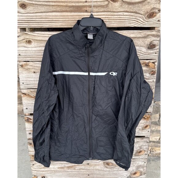 OR Outdoor Research Black Jacket Pertex Microlight Wind Size Large - Picture 1 of 8